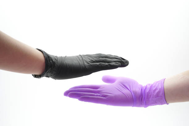 nitrile examination gloves